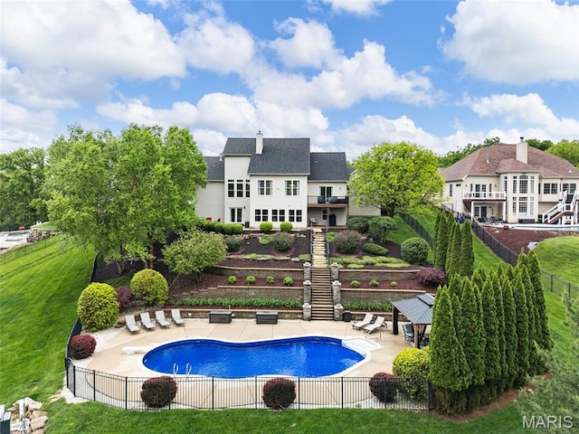 4304 Austin Pass Ct, Saint Charles, MO 63304 - view of pool featuring stairs and a patio area