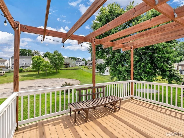 3178 5 Oaks Dr, Arnold, MO 63010 - deck featuring a lawn and a residential view