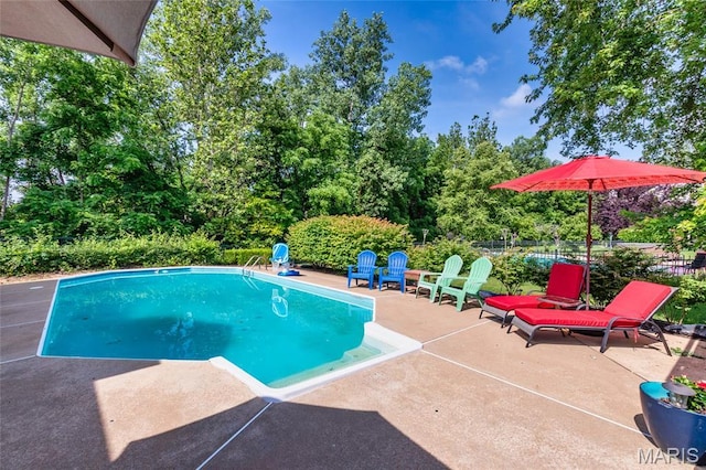 221 Meriwether Lewis Dr, Ofallon, MO 63368 - view of pool featuring a patio area