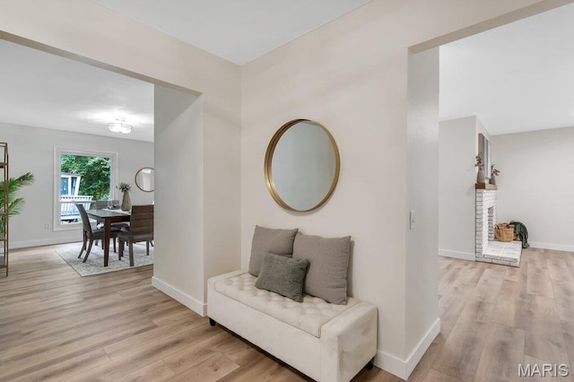 1254 Jade Wind Cir, Ballwin, MO 63011 - corridor with light wood-style floors