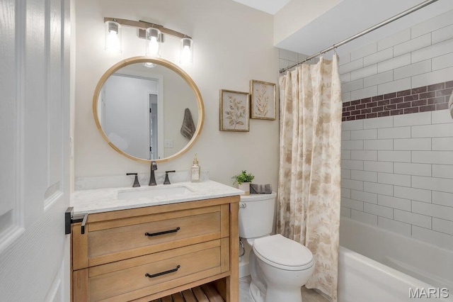 1254 Jade Wind Cir, Ballwin, MO 63011 - bathroom with vanity and shower / tub combo with curtain