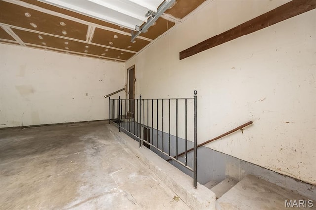 14898 Pheasant Hill Ct, Chesterfield, MO 63017 - staircase featuring concrete flooring