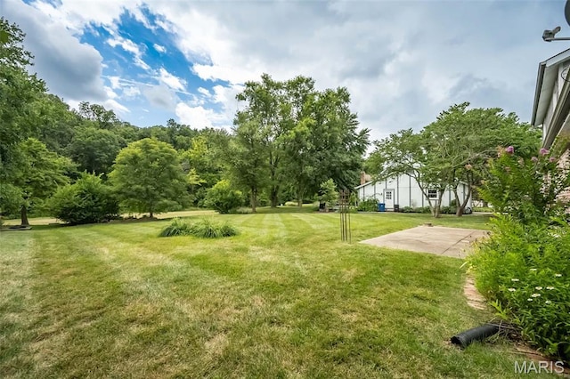14898 Pheasant Hill Ct, Chesterfield, MO 63017 - view of green lawn with a patio