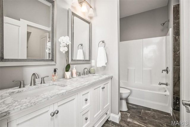 3400 Vista Ave, Saint Louis, MO 63104 - bathroom featuring double vanity and shower / washtub combination