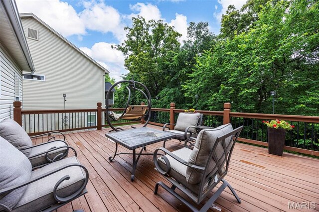 24 Milton Brennan Manor Ct, Wentzville, MO 63385 - view of wooden deck