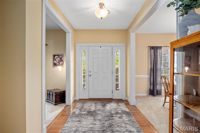 24 Milton Brennan Manor Ct, Wentzville, MO 63385 - entrance foyer with light wood-style floors