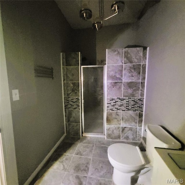 945 Cedar St, Poplar Bluff, MO 63901 - bathroom with a stall shower, vanity, and tile patterned floors