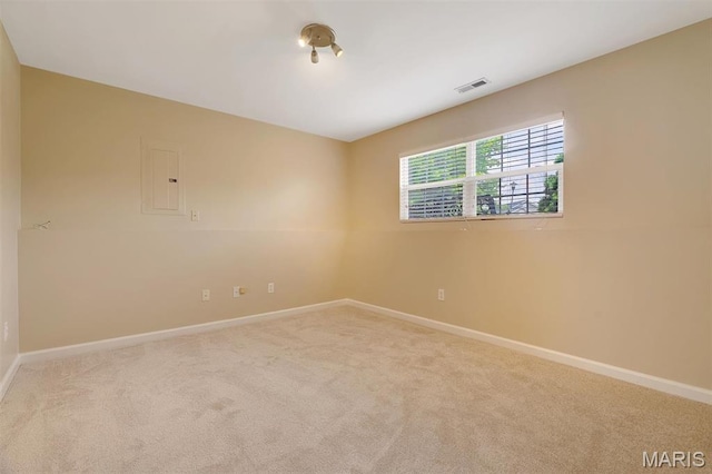 536 White Fence Dr, Wentzville, MO 63385 - empty room with electric panel and carpet flooring