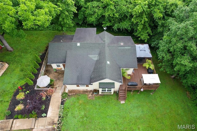 623 Boyne St, De Soto, MO 63020 - view from above of property