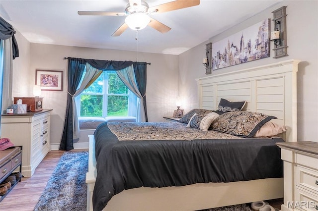 623 Boyne St, De Soto, MO 63020 - bedroom featuring light wood-style flooring and a ceiling fan