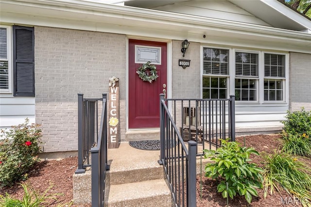 4004 W Dr, Saint Peters, MO 63376 - view of exterior entry featuring brick siding