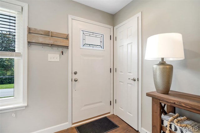 4004 W Dr, Saint Peters, MO 63376 - entryway with wood finished floors and baseboards