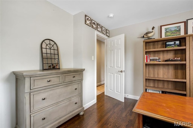 4004 W Dr, Saint Peters, MO 63376 - office space with dark wood-style floors and baseboards