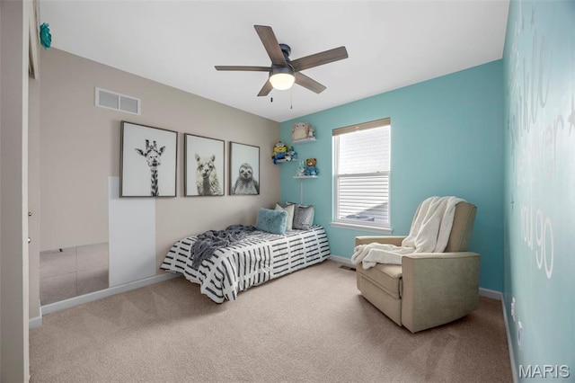 155 Pampano Ln, Saint Charles, MO 63301 - bedroom with carpet flooring and a ceiling fan