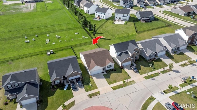 155 Pampano Ln, Saint Charles, MO 63301 - aerial perspective of suburban area