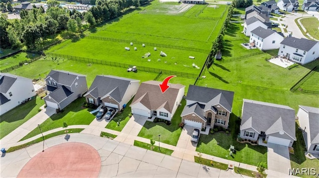155 Pampano Ln, Saint Charles, MO 63301 - aerial perspective of suburban area