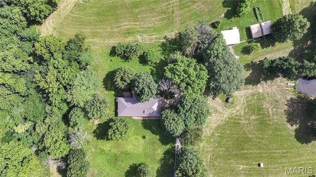 6155 Raymond Rd, Bunker Hill, IL 62014 - aerial view of property and surrounding area featuring rural landscape