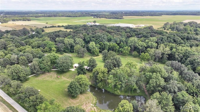 6155 Raymond Rd, Bunker Hill, IL 62014 - bird's eye view of a large body of water