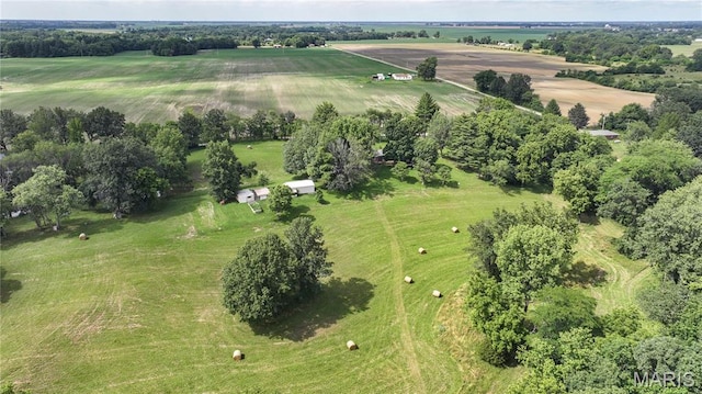 6155 Raymond Rd, Bunker Hill, IL 62014 - aerial overview of property's location with rural landscape