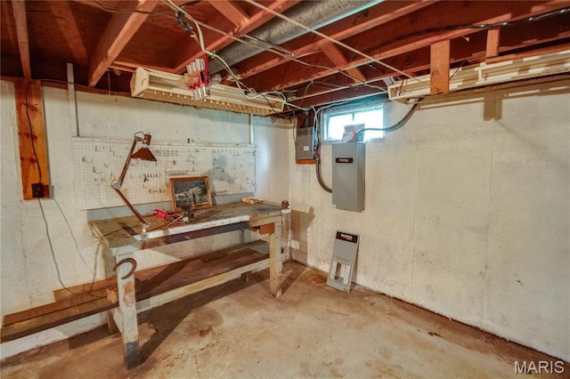 6155 Raymond Rd, Bunker Hill, IL 62014 - below grade area featuring electric panel
