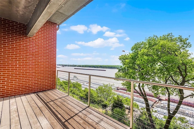 5310 Chouteaus Bluff Dr Unit 5310, Saint Louis, MO 63111 - balcony featuring a water view