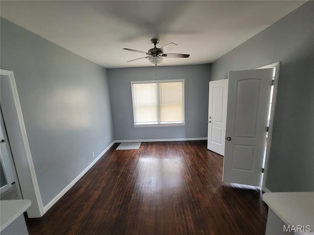 2965 Kincaid Ave, St John, MO 63114 - unfurnished room with ceiling fan and wood finished floors