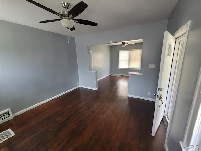 2965 Kincaid Ave, St John, MO 63114 - unfurnished room featuring a ceiling fan and wood finished floors