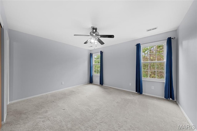 12107 Autumn Lakes Dr, Maryland Heights, MO 63043 - carpeted empty room featuring ceiling fan and baseboards