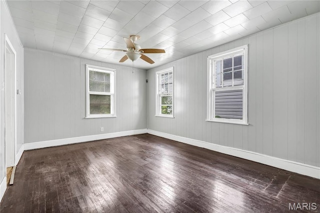 5746 Acme, Jennings, MO 63136 - unfurnished room with hardwood / wood-style floors and a ceiling fan