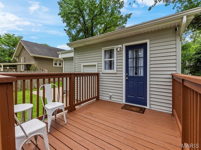 414 Plum St, Edwardsville, IL 62025 - view of wooden terrace