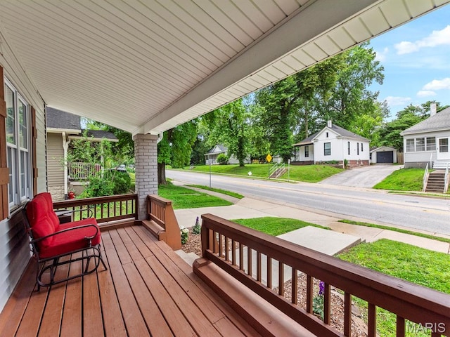 414 Plum St, Edwardsville, IL 62025 - view of wooden porch