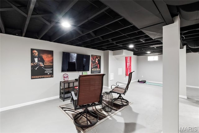 1140 Lindsay Ln, Florissant, MO 63031 - dining area featuring concrete flooring and baseboards