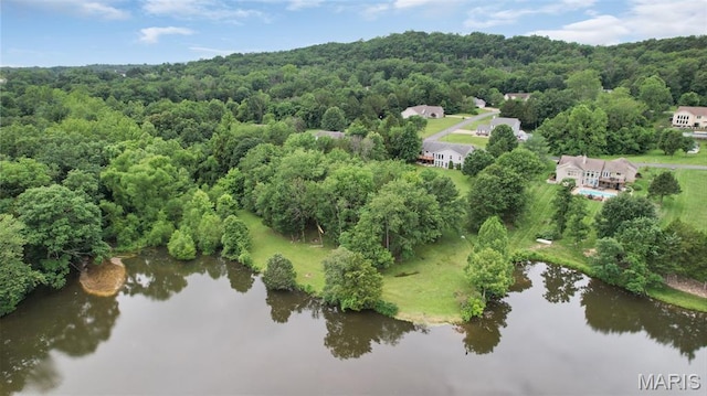 6232 Clover Lake Dr, Cedar Hill, MO 63016 - aerial view of a forest and a large body of water