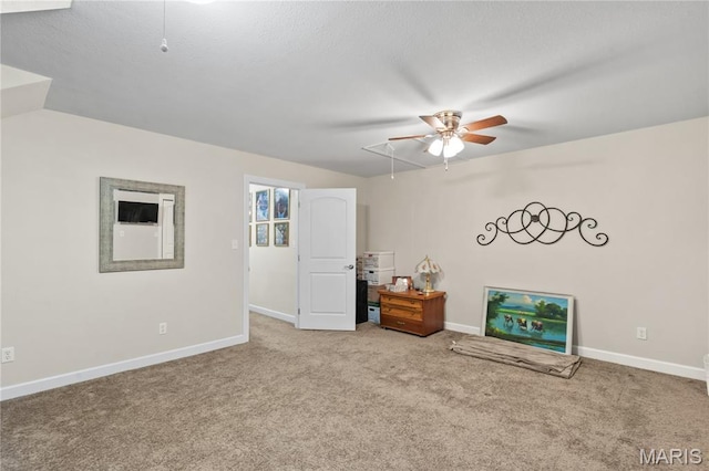 108 Jennings Ln, Sikeston, MO 63801 - carpeted spare room featuring ceiling fan, attic access, and a textured ceiling