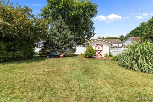 111 Freedom Dr, Belleville, IL 62226 - fenced backyard with a storage unit