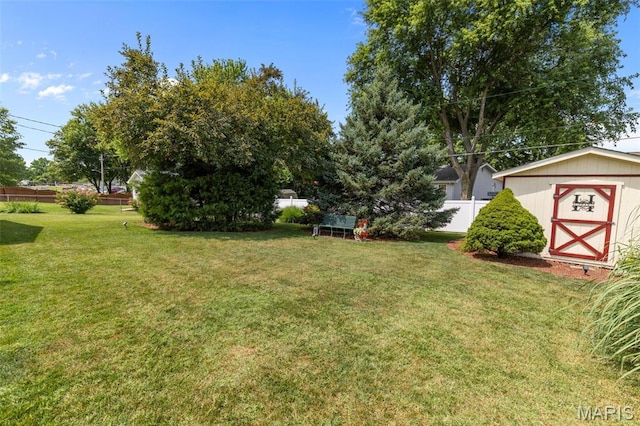 111 Freedom Dr, Belleville, IL 62226 - view of yard with a shed
