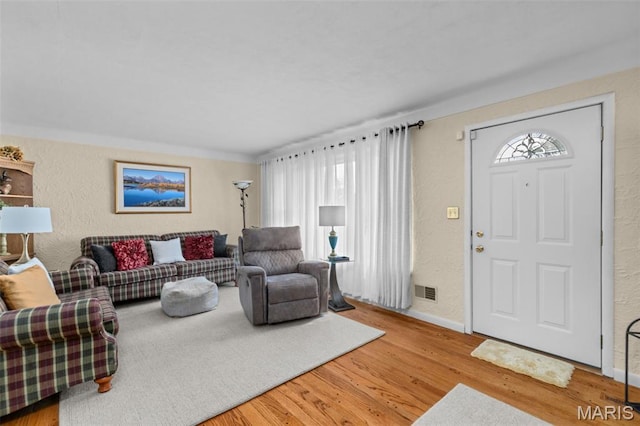 111 Freedom Dr, Belleville, IL 62226 - living area with wood finished floors and a textured wall