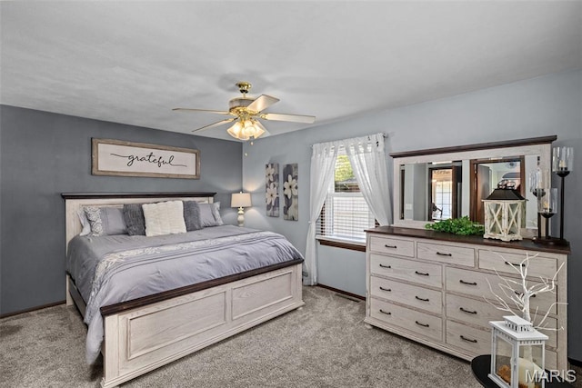111 Freedom Dr, Belleville, IL 62226 - carpeted bedroom featuring baseboards and ceiling fan