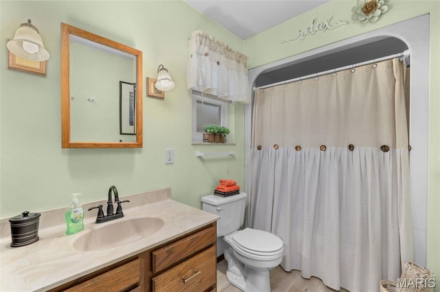 111 Freedom Dr, Belleville, IL 62226 - bathroom with vanity and a shower with shower curtain