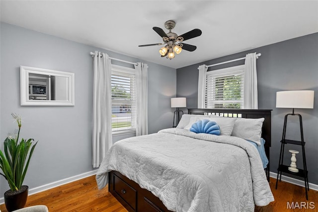 111 Freedom Dr, Belleville, IL 62226 - bedroom featuring wood finished floors and a ceiling fan