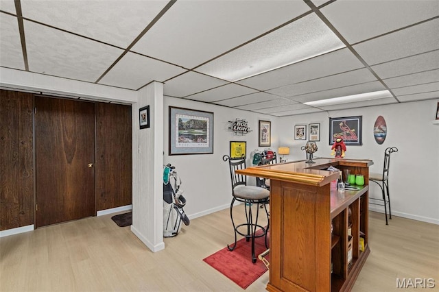 111 Freedom Dr, Belleville, IL 62226 - indoor dry bar with a drop ceiling and light wood finished floors
