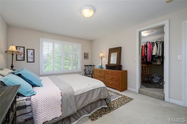 1001 Laurel Bend Ct S, Kirkwood, MO 63122 - carpeted bedroom with a spacious closet and baseboards