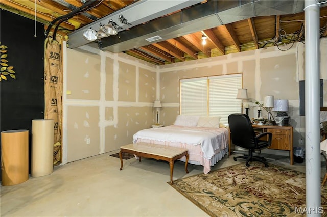 1001 Laurel Bend Ct S, Kirkwood, MO 63122 - bedroom featuring concrete floors