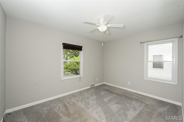 4322 Heidelberg Ave, Saint Louis, MO 63123 - carpeted empty room with baseboards and a ceiling fan