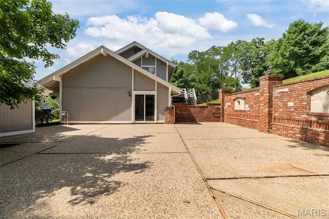 404 Applestone Dr, Ballwin, MO 63021 - view of side of property with a patio area and stairs