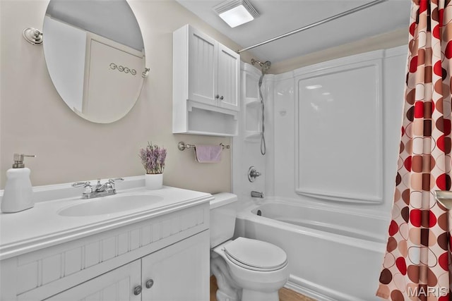 404 Applestone Dr, Ballwin, MO 63021 - full bathroom featuring shower / bath combo and vanity
