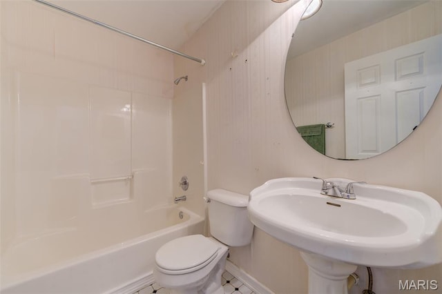 1733 Forest Trace Dr, Ofallon, MO 63368 - bathroom featuring shower / tub combination and toilet