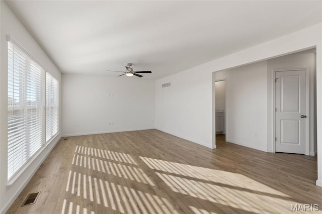 807 Colony Ridge Ct, Foristell, MO 63348 - unfurnished room featuring wood finished floors and a ceiling fan