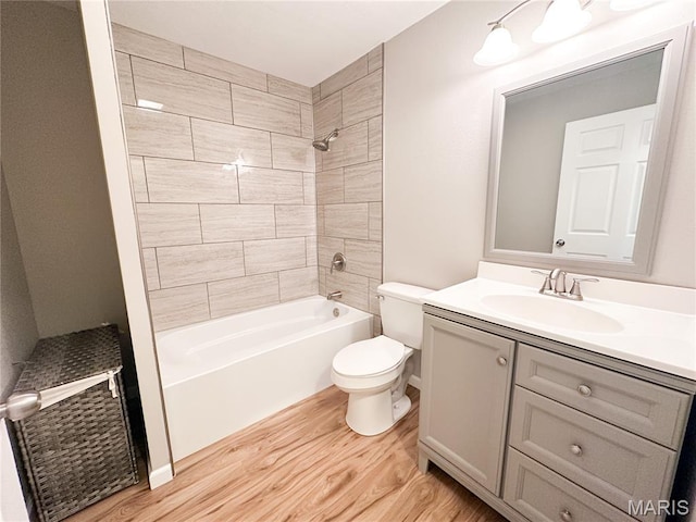 66 County Road 6680, Salem, MO 65560 - full bath with wood finished floors, vanity, and shower / tub combination