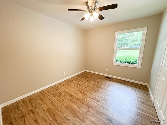 66 County Road 6680, Salem, MO 65560 - spare room with light wood-style floors and a ceiling fan